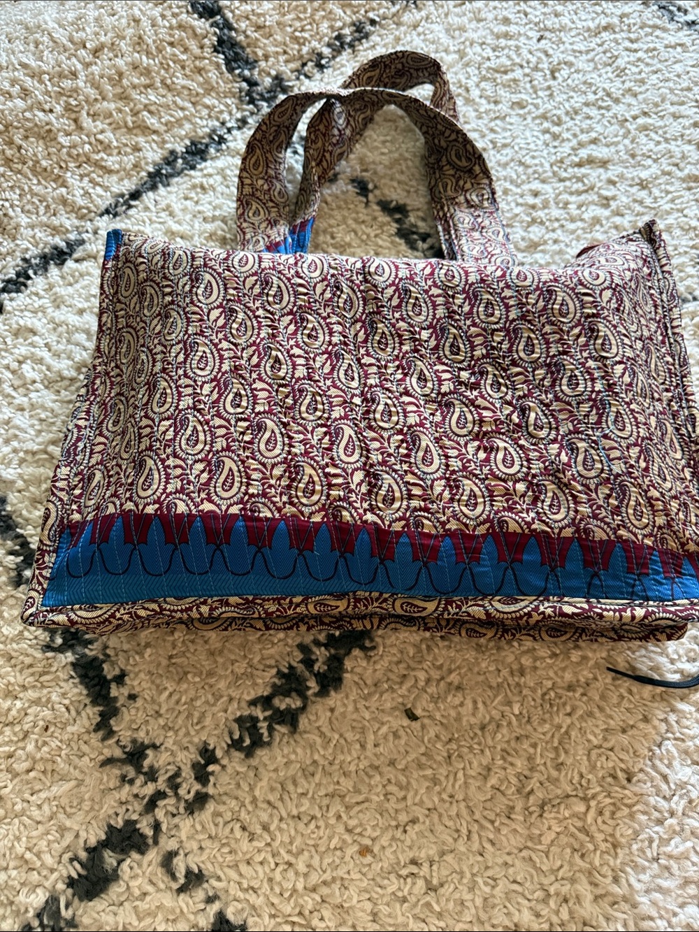 Boho Paisley Tote Bag